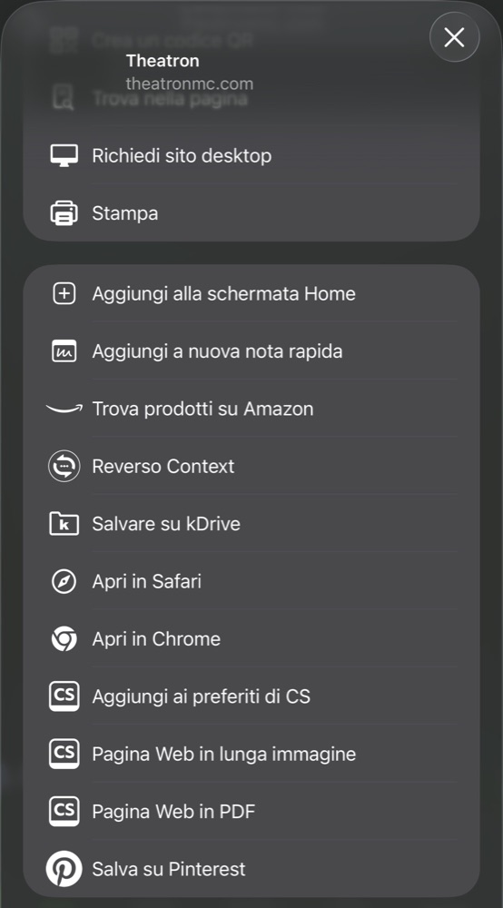 Installazione dell'app su iPhone